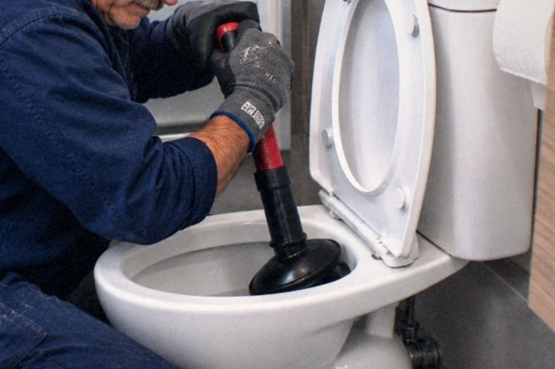 WC bouché — Plombier Breizh